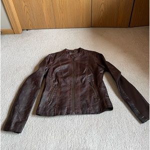 Faux leather jacket
